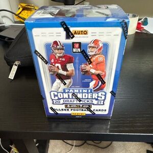 Panini Contenders Draft Picks Football Cards Blue and Orange